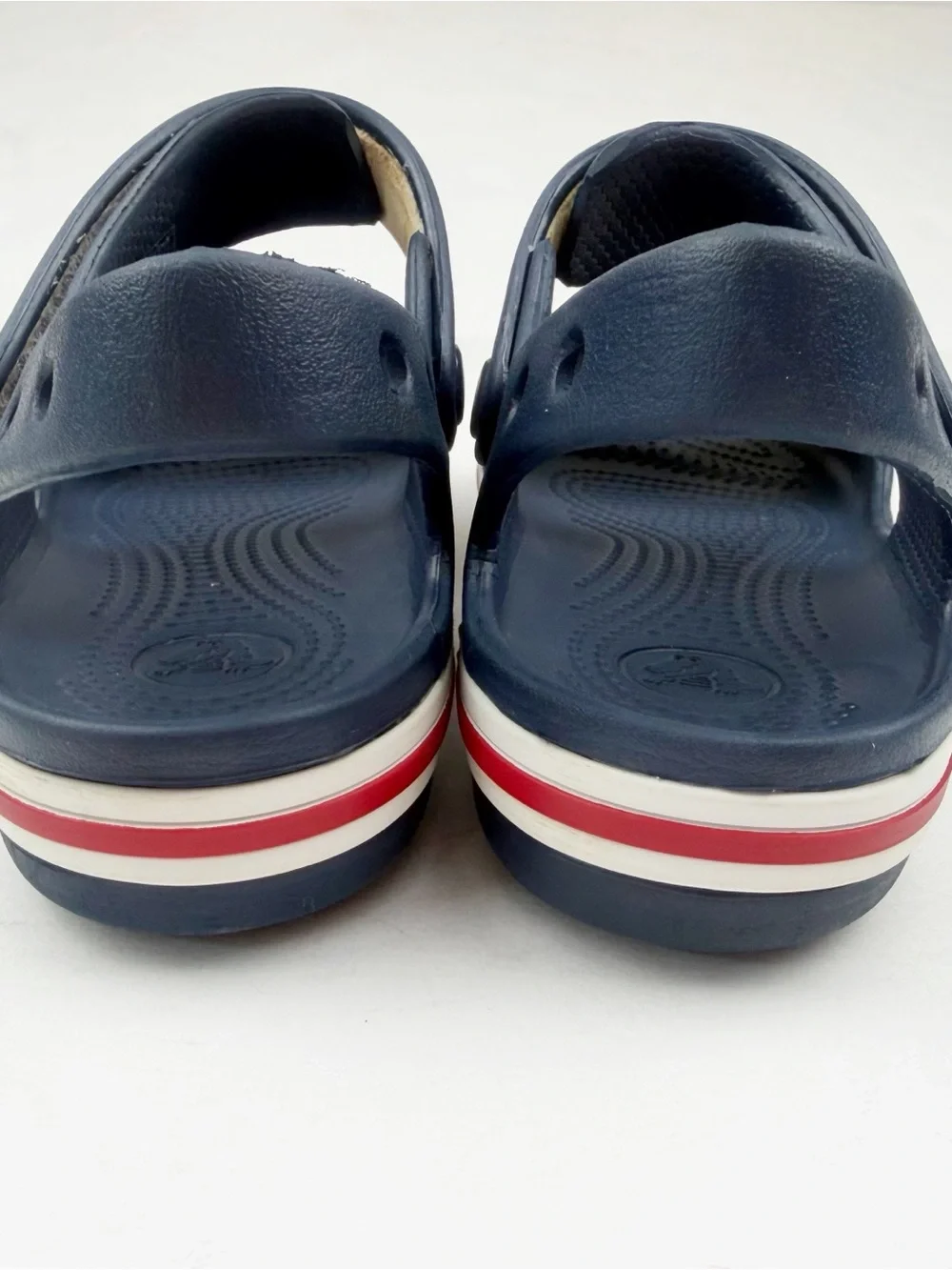 Crocs Kids Bayaband Sandals Navy Blue Lightweight Size 13C